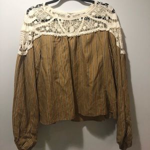 Zara stripped blouse